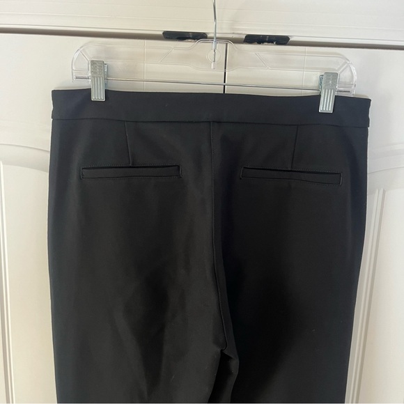 Anthropologie Maeve Ankle Zip Pants Black Size 10 Career Office - Picture 8 of 11